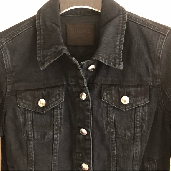 Silent New York Dark Wash Denim Jacket Size Small - Picture 2 of 10